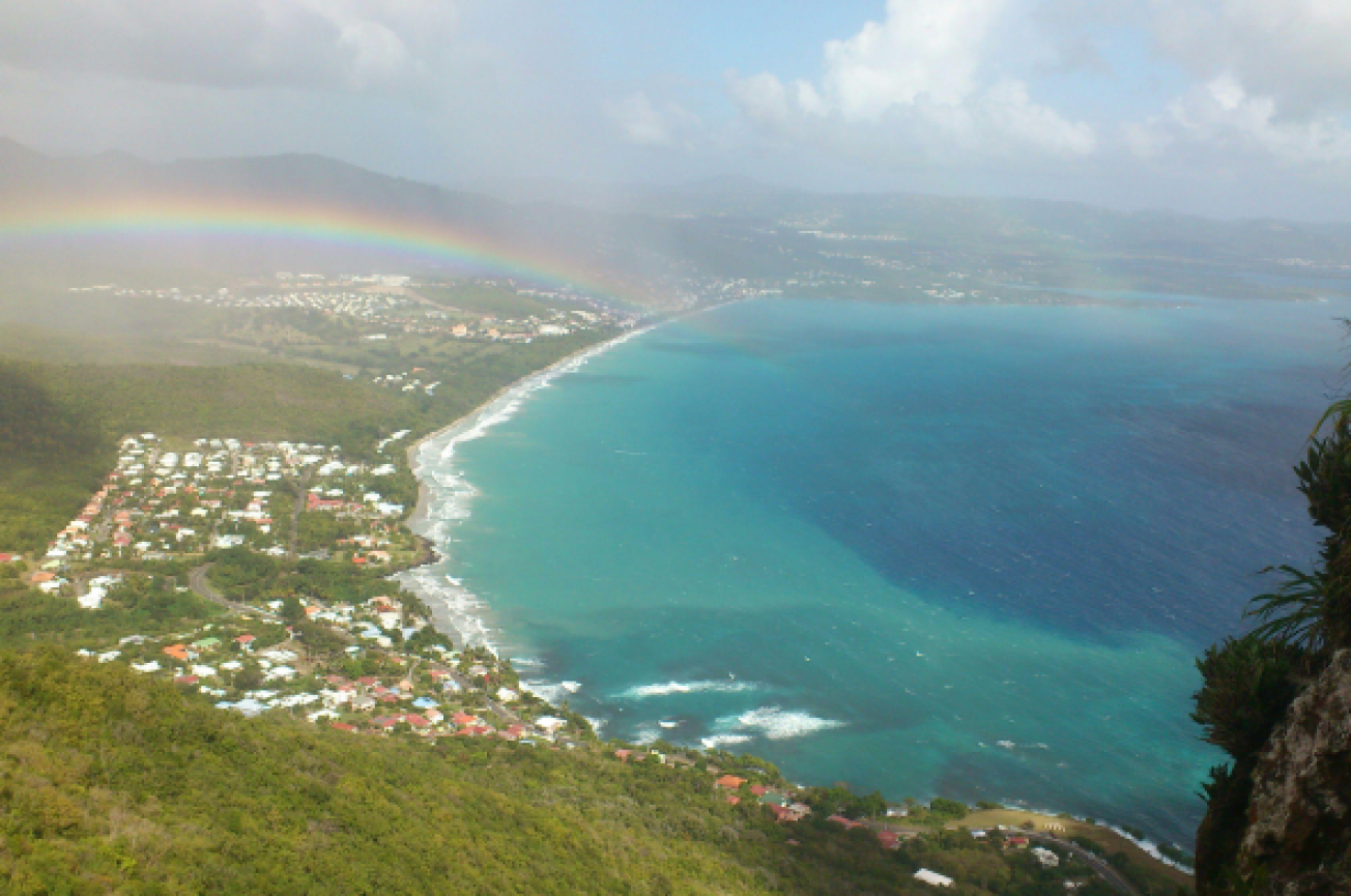 La plage de Dizac au Diamant vu depuis le Morne Larcher (2020)
© BRGM – Rapport RP-63238-FR
La plage de Dizac au Diamant vu depuis le Morne Larcher (2020)