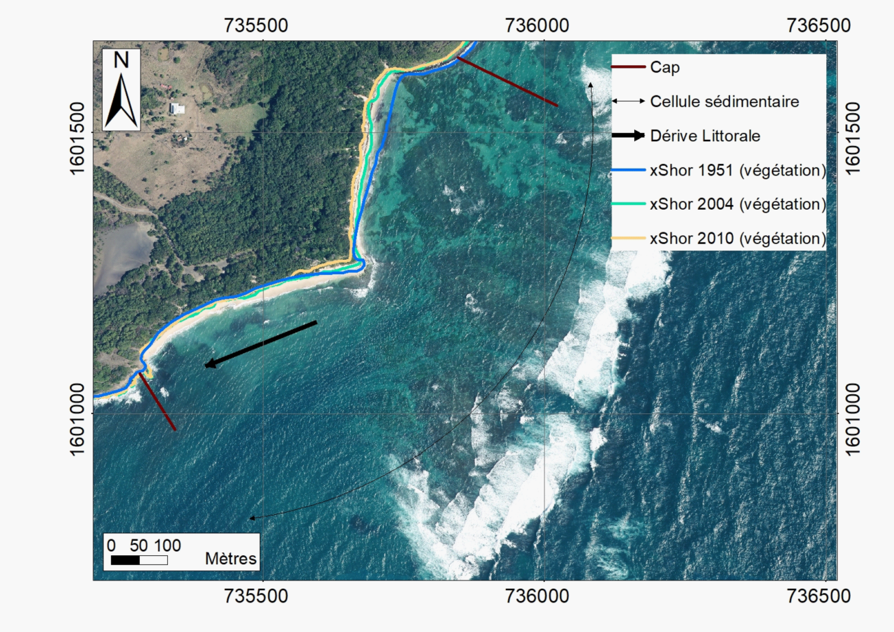 Plage de Cap Macré en 2017
© BRGM
 Cap Macré en 2017