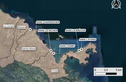 Sites suivis de la façade Nord-Atlantique © BRGM Façade Nord-Atlantique