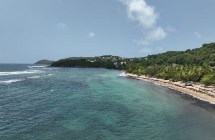 Plage de Anse l'Etang (vue drone)
