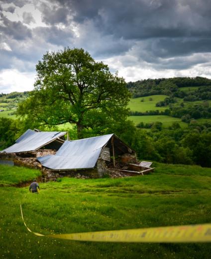 Glissement de terrain à Sauvat (Cantal, 2014)