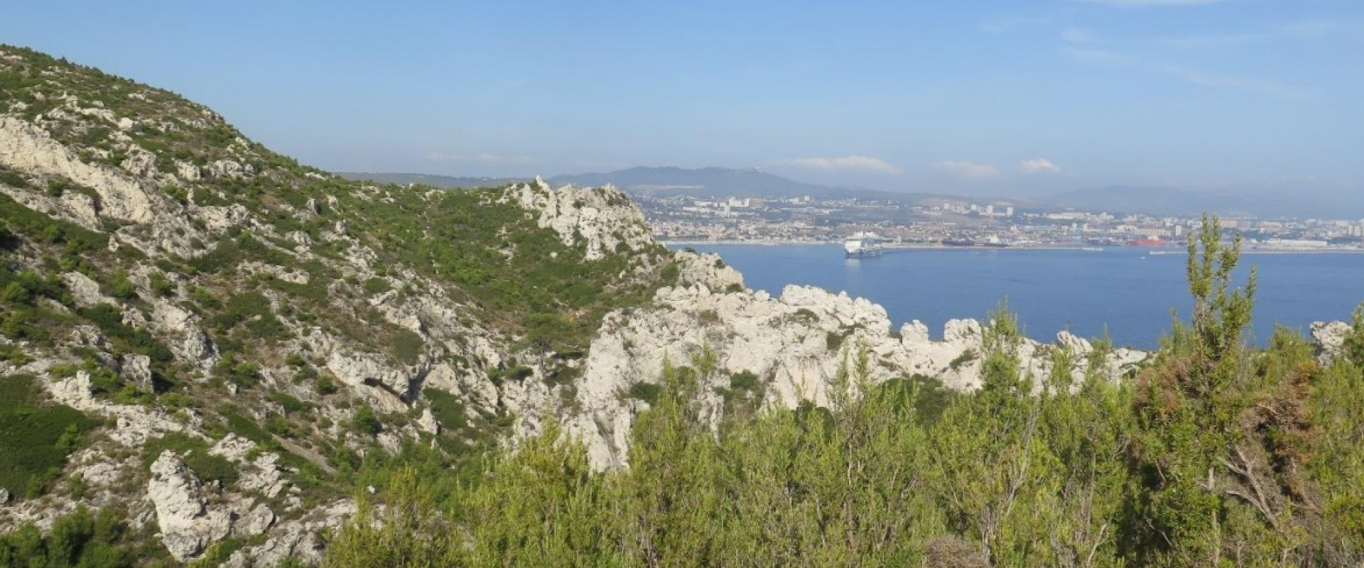 Paysage typique côte bleu, Marseille