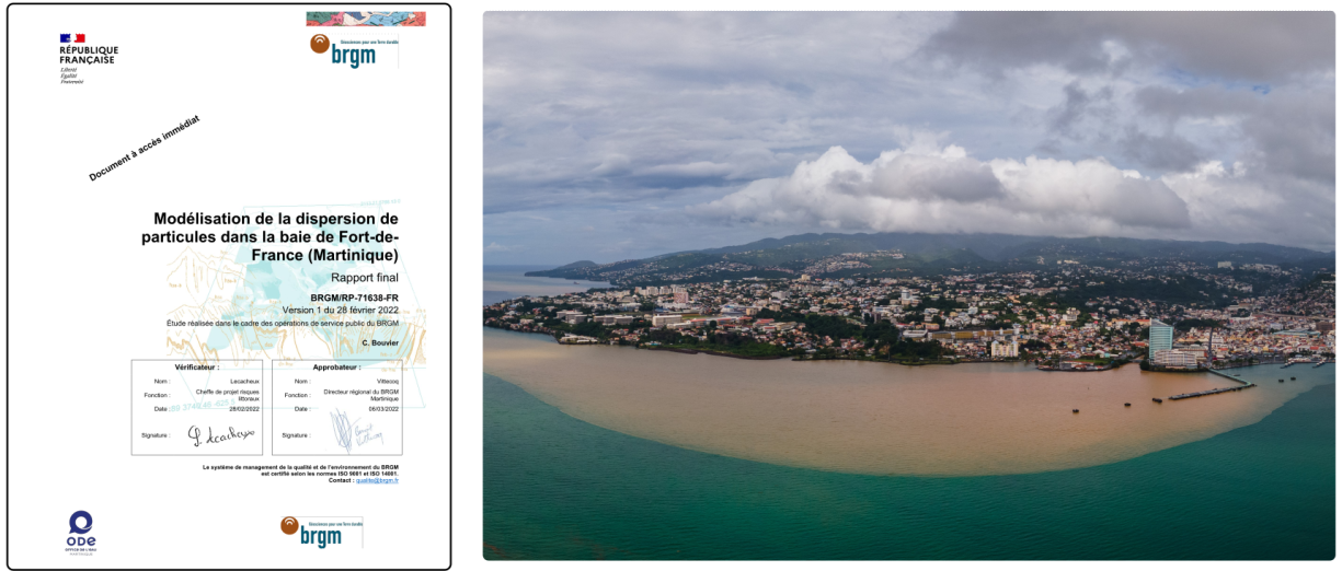 Dispersion de particules baie Fort-de-France report